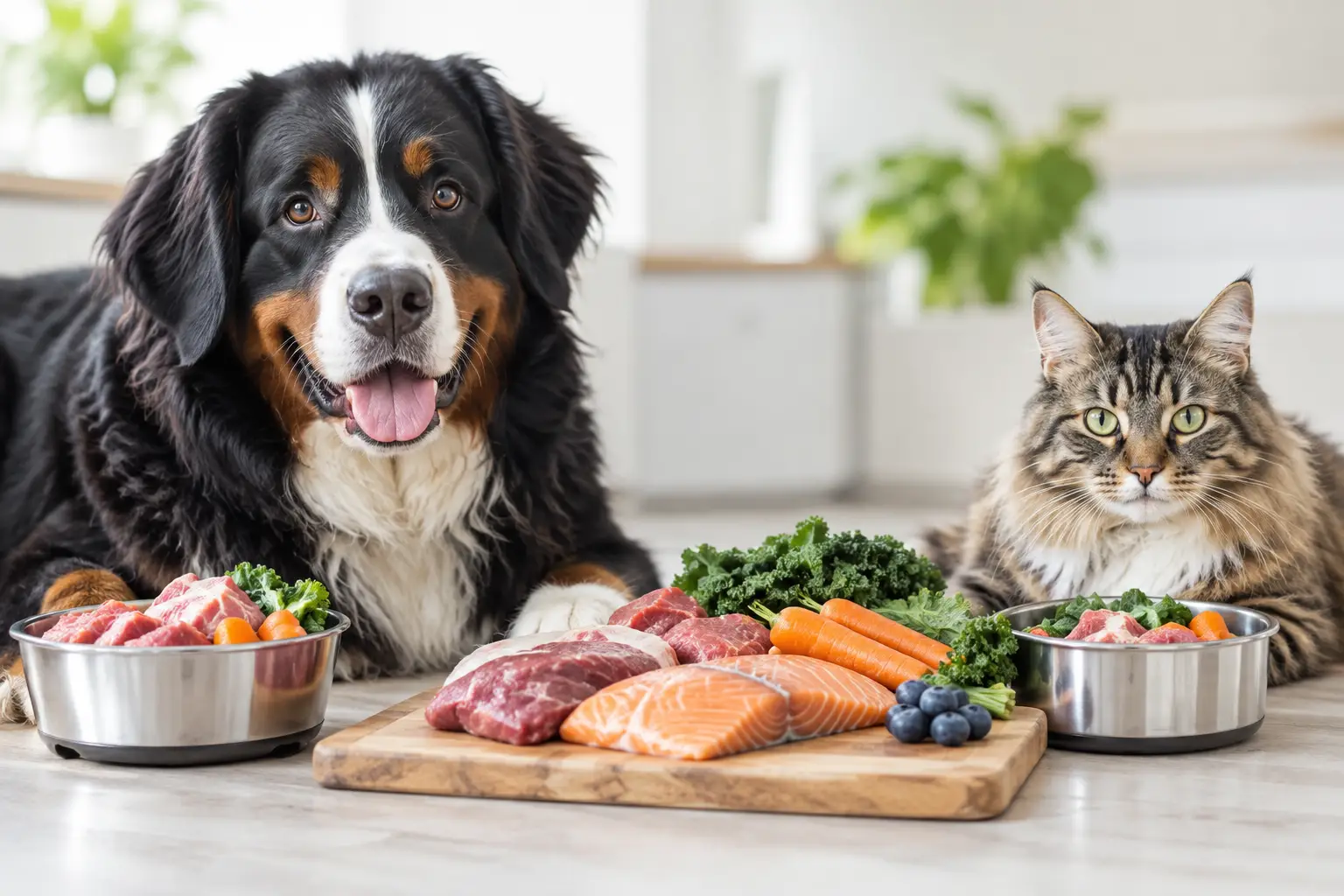 Raw Food Safety for Dogs and Cats at Home